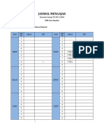 Jadwal Mengajar Genap