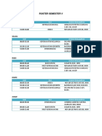 Roster Semester V: JAM M.K Dosen Pengampuh