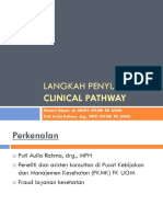 UPDATE - 2 Langkah Menyusun Clinical Pathways