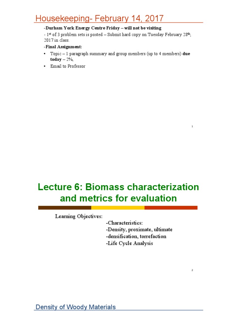Biomass Fuel Characteristics and Analysis | PDF | Gasification | Biomass