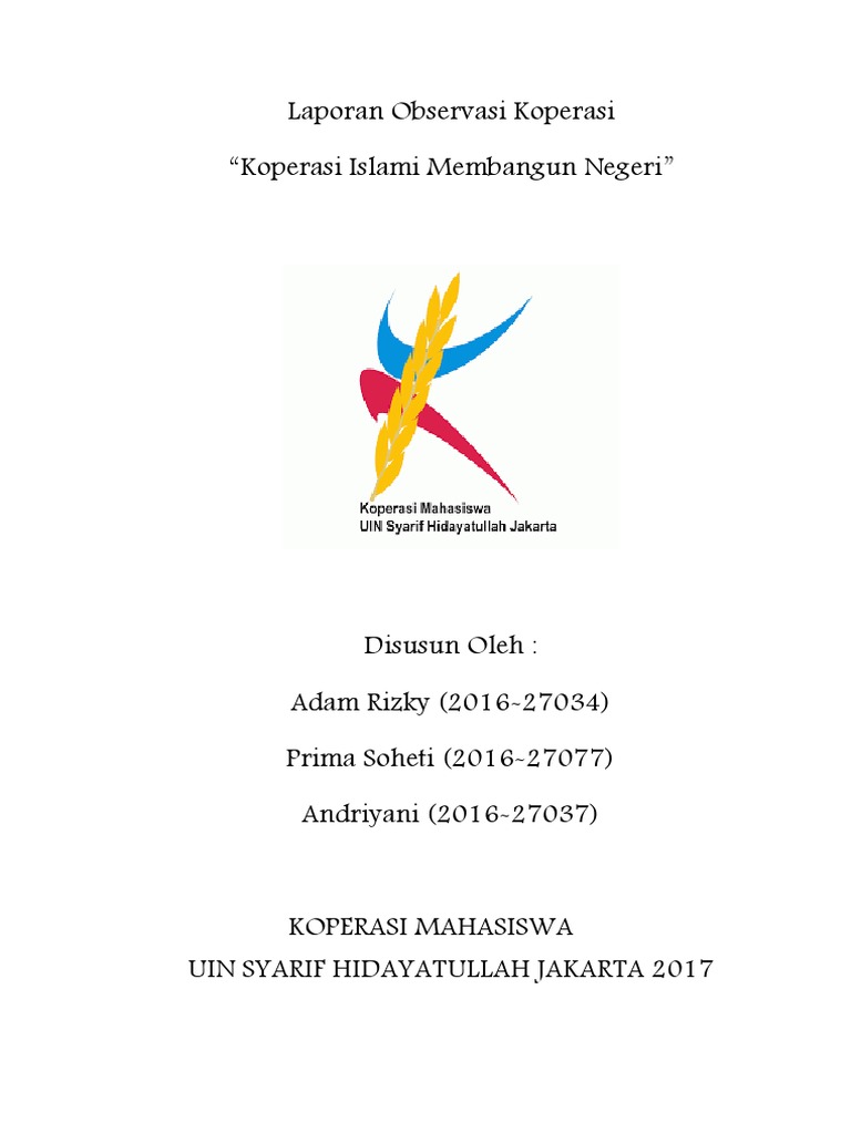 Laporan Observasi Koperasi Docx