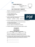 Examen Bimestral de CTA