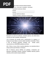 AVALIAÇÃO DE CIÊNCIAS