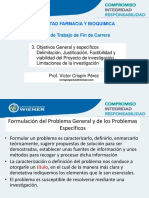 Justificacion y Viabilidad de La Investigacion. Objetivos General y Especificos