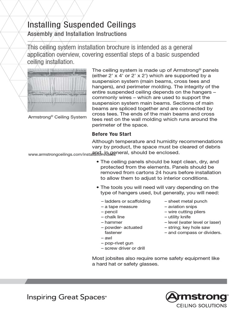 General Installation Ceiling Beam Structure