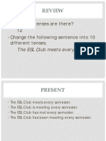 Class Notes - Present Perfect CH 1 Lessons 1 and 2