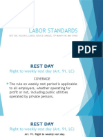 Labor Standards - Rest Day To 13TH Month Pay