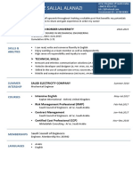 CV Mechanical Engineer Abdulaziz Alanazi