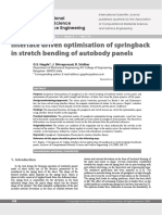 Interface Driven Optimisation of Springback in Stretch Bending of Autobody Panels