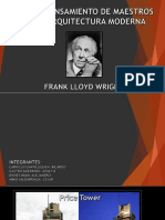 Obra y Pensamiento de Maestros de La Arquitectura Moderna - Frank Lloid Wright