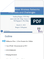 Millimeter Wave Wireless Networks: Potentials and Challenges