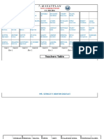 7-10 Seatplan: Teachers Table