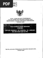 Tes Kompetensi Bidang Hukum (CAKIM 2009) 02