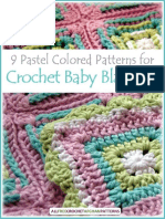 9 Pastel Colored Patterns For Crochet Baby Blankets PDF