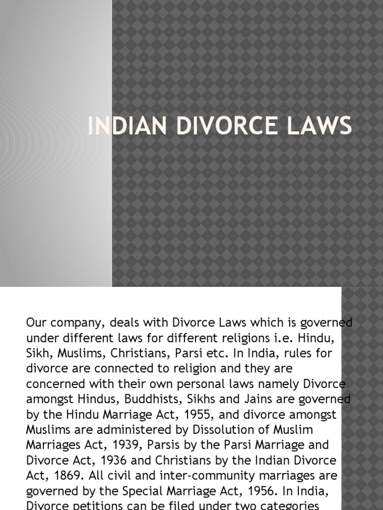 Indian Divorce Laws Divorce Hindu