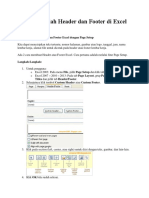 Cara Mengolah Header Dan Footer Di Excel