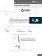 Measuring the Rate of Oxygen Uptake