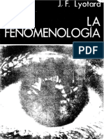 La Fenomenologia Lyotard Jean Francois PDF