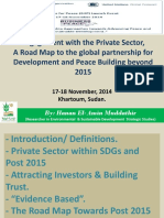 CSOs and The Private Sector Engagement For Peace Building