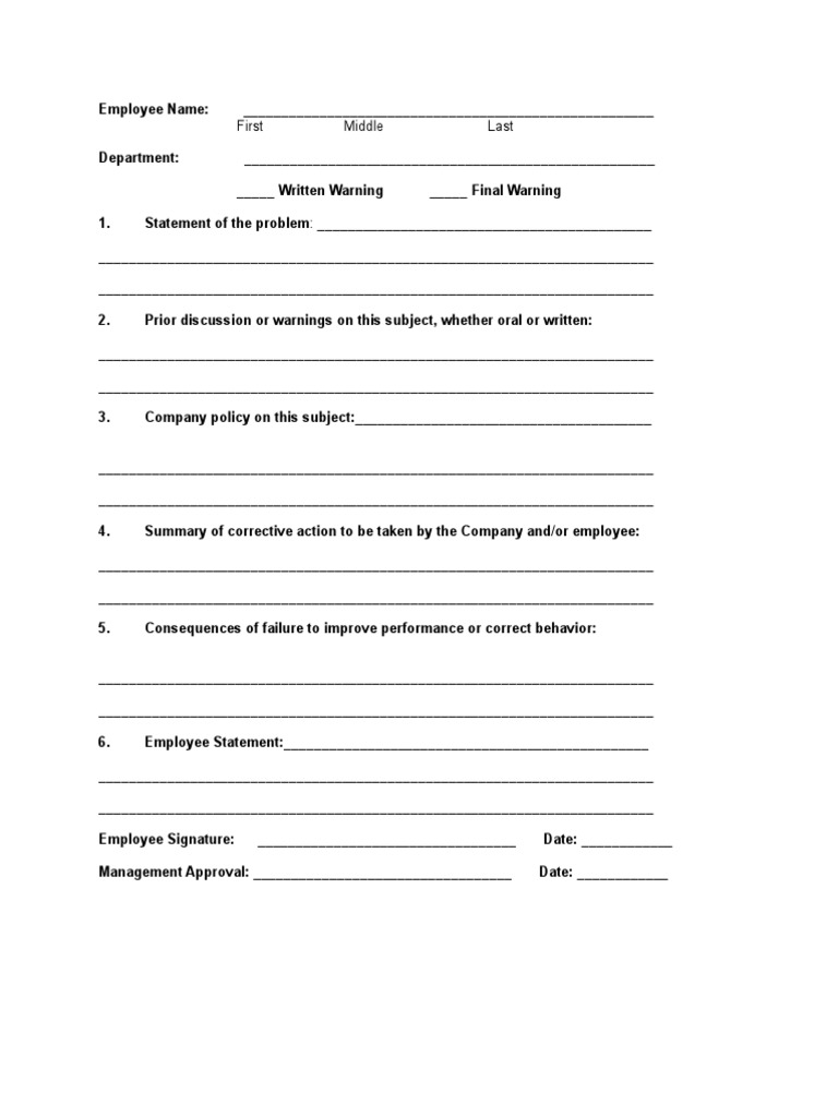 Disciplinary Form | PDF