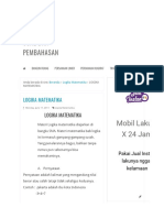 Download LOGIKA MATEMATIKA - Contoh Soal Dan Pembahasan by Novita Olivera SN359507253 doc pdf