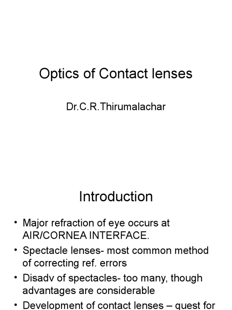 4 Contact Lenses | PDF | Contact Lens | Lens (Optics)