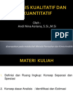 Dasar Dasar Analisis Elektrometri Pendahuluan