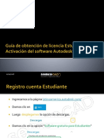 Guía de Obtención de Licencia Estudiantil y Activación Del Software Autodesk