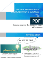 WEEKLY PRESENTATION Communication Business 2