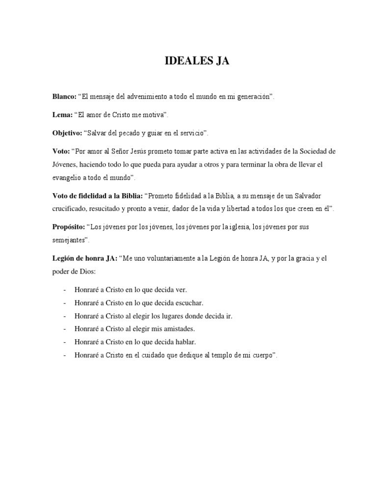 Ideales Ja | PDF