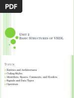 Unit2 Basic Structures of VHDL