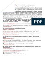 Gabarito Interpretando Textos e Exercícios Gramaticais