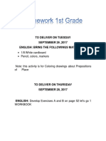 Homework 1st Grade PDF