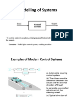 Control System Modelling of Systems