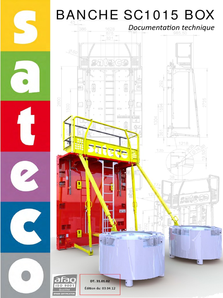 Banche Sateco SC1015 Box Technique | PDF | Acier | Génie du bâtiment