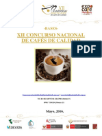 Bases XII Concurso Nacional Del Cafe 2016