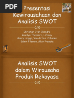 Analisis SWOT Dalam Wirausaha Produk Rekayasa