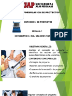 Formulacion de Proyetos Semana 1