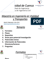 Maestría en Ingeniería en Vialidad y Transportes UC