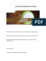 Dieta de Las 3 Semanas-Ayuno Intermitente - Guía Definitiva para Perder Grasa