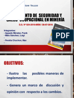 Norma de Seguridad y Salud Ocupacional en La Mineria Comparacion de Norma Antigua