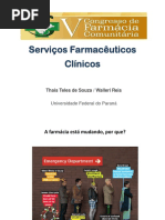 Palestra v Cfac Congresso Aracaju Serviços Farmacêuticos Clínicos