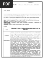 Atividade de redação - Carta Aberta sobre Cidadania