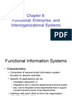 Functional, Enterprise, and Inter Organizational Systems