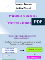 Toxicología y Ecotoxicología de Productos Fitosanitarios2017 TECNICAS