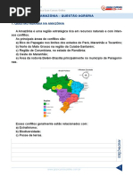 Resumo 2109870 Julio Santos 26890515 Geografia Do Brasil Aula 15 Amazonia Questao Agraria