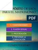 El Propósito de Dios para El Matrimonio