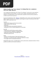 Motion Graphics App "Core Animator" by Polished Play Now Available For Ipad On The Apple App Store