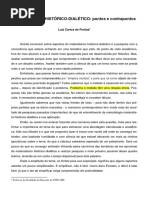 Freitas, LC. Materialismo Histórico Dialético Pontos e Contrapontos