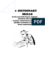 Dictionary and Reading Skills (Asnwer Scheme)
